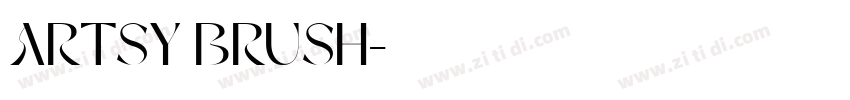 ARTSY BRUSH字体转换